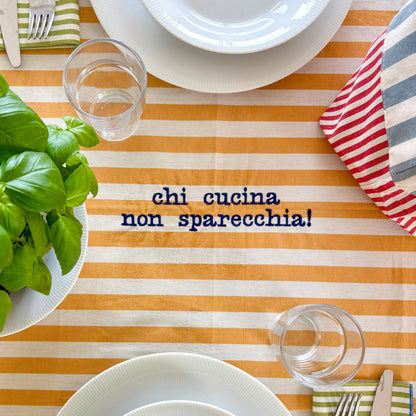 chi cucina non sparecchia!